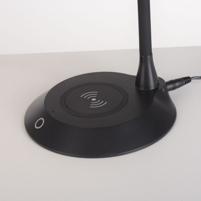 Paul Neuhaus LED Tischleuchte schwarz Handy Ladefunktion Touchdimmer verstellbar Neueste Mode