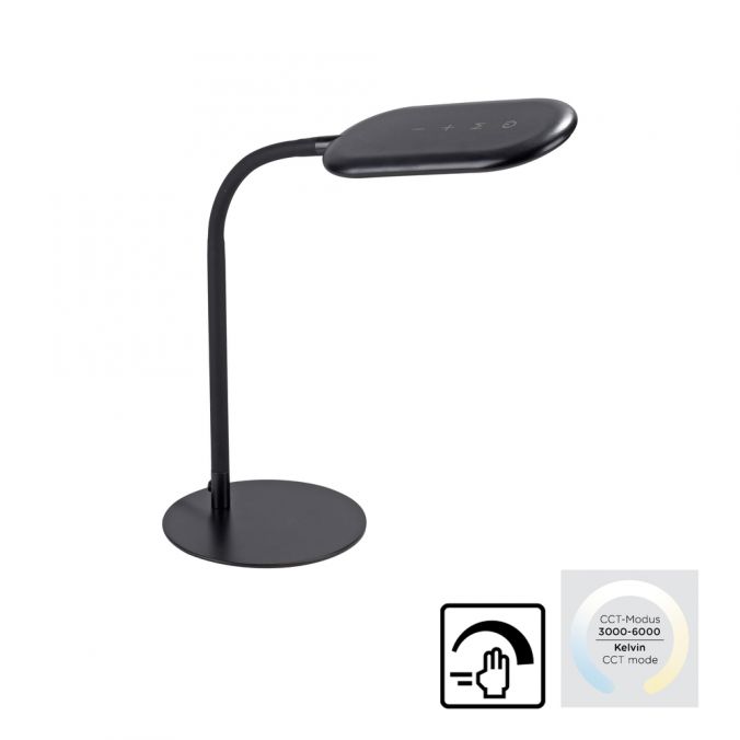 Paul Neuhaus LED Tischleuchte, schwarz, CCT, dimmbar, Innenleuchte, IP20 Online Outlet
