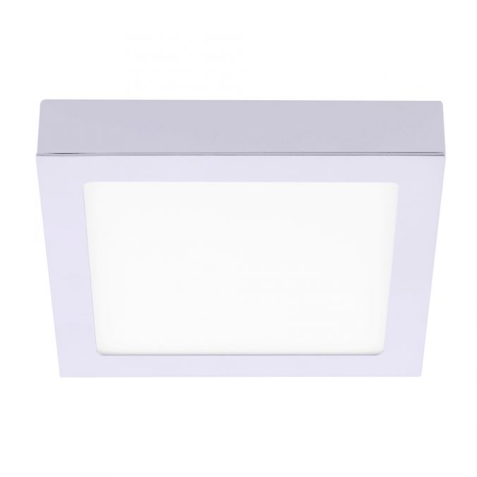 Paul Neuhaus LED-Einbauleuchte, silber, quadratisch, dimmbar, blendfrei, warnweiß, eckig