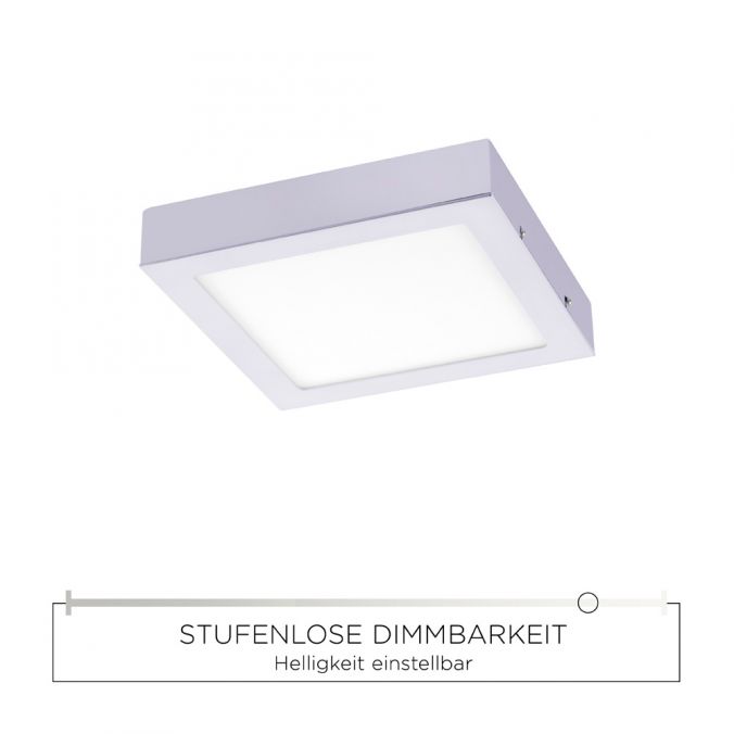 Paul Neuhaus LED-Einbauleuchte, silber, quadratisch, dimmbar, blendfrei, warnweiß, eckig Zeitlich begrenztes Angebot