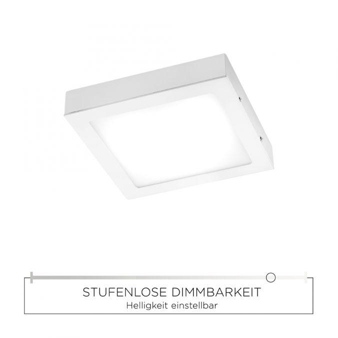 Paul Neuhaus LED-Einbauleuchte in weiß und quadratisch inkl. Dimmfunktion leuchtet blendfrei Exklusive Angebote