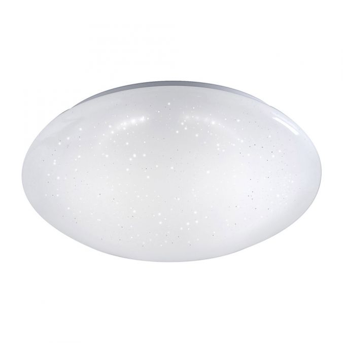 Paul Neuhaus LED-Deckenleuchte, weiß, Ø 25cm, rund, Sternenoptik, glitzer Effekt