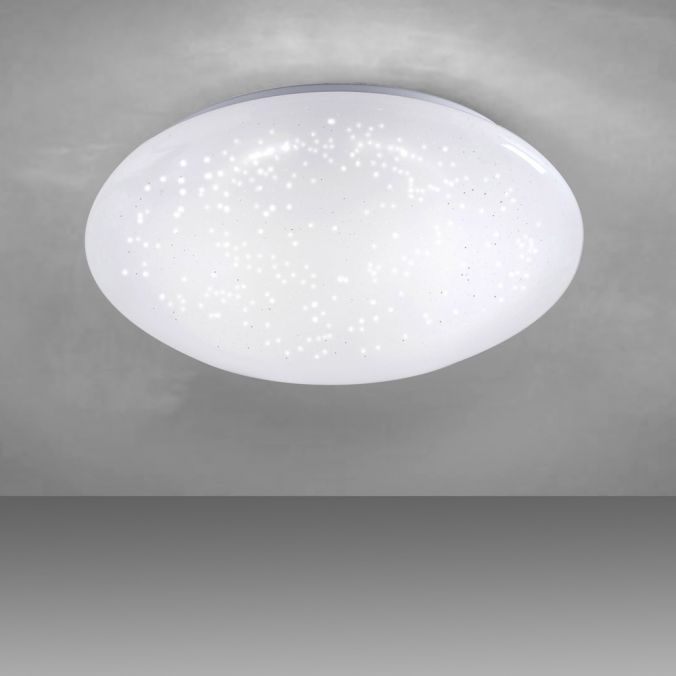 Paul Neuhaus LED-Deckenleuchte, weiß, Ø 25cm, rund, Sternenoptik, glitzer Effekt Nur für heute
