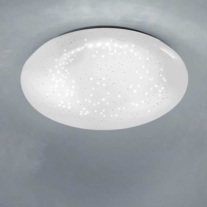Paul Neuhaus LED-Deckenleuchte, weiß, rund, Sternenoptik, warmweiß Sonderangebot der Fabrik