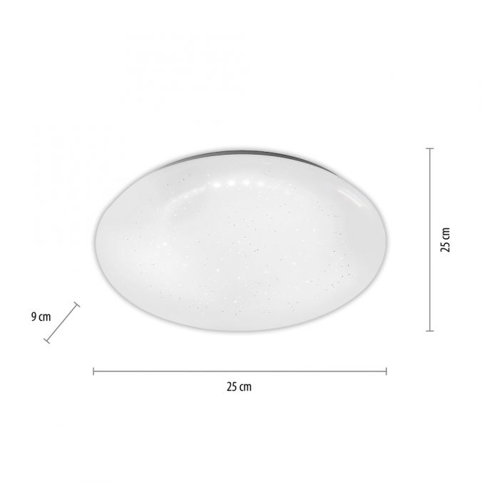 Paul Neuhaus LED-Deckenleuchte, weiß, rund, Sternenoptik, warmweiß Sonderangebot der Fabrik