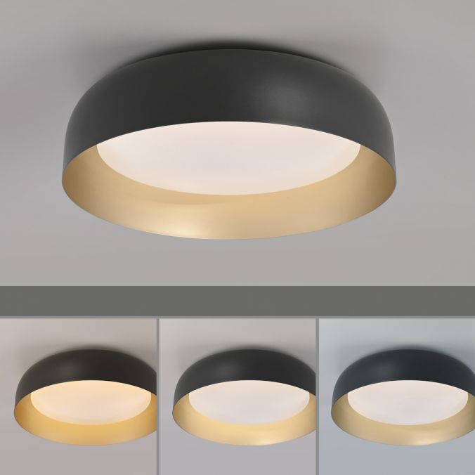 Paul Neuhaus LED Deckenleuchte D=40 schwarz dimmbar per Fernbedienung CCT Super Rabatt