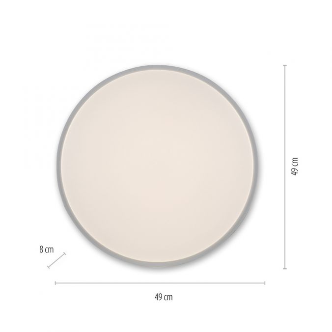 Paul Neuhaus LED Deckenleuchte, weiß, warmweiß, dimmbar, 3000 K, rund 50% Rabatt mit kostenlosem Versand