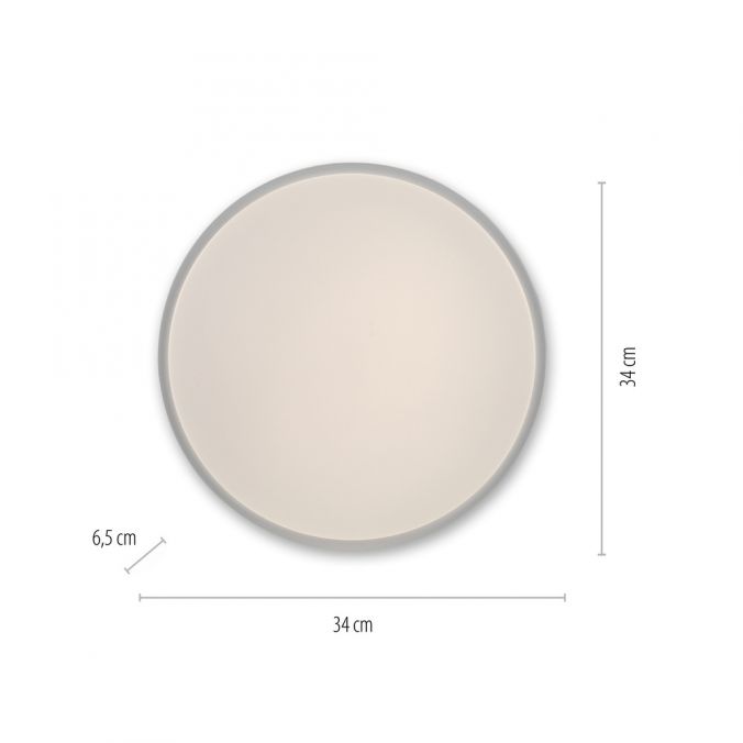 Paul Neuhaus LED Deckenleuchte, weiß, warmweiß, dimmbar, 3000 K, rund Kostenloser Versand international