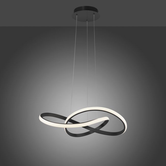 Paul Neuhaus LED-Pendelleuchte, schwarz, dimmbar, höhenverstellbar, IP20 Speichern exportieren