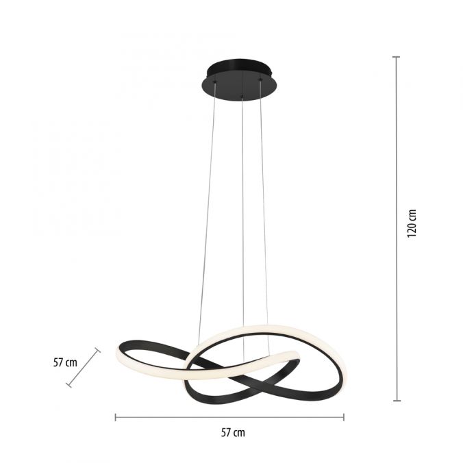 Paul Neuhaus LED-Pendelleuchte, schwarz, dimmbar, höhenverstellbar, IP20 Speichern exportieren