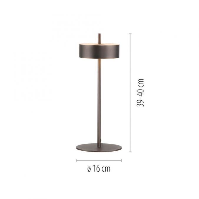 Paul Neuhaus Paul Neuhaus LED Tischleuchte Q-ROTATE dark-metal brown Smarthome 50% Rabatt für begrenzte Zeit