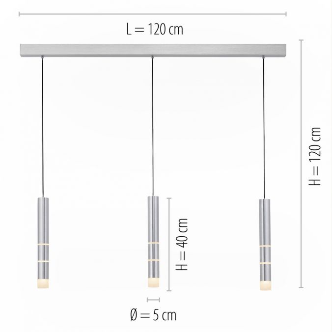 Paul Neuhaus Paul Neuhaus PURE VEGA LED Pendelleuchte aluminium 1 flammig mit Lichtmodi Online