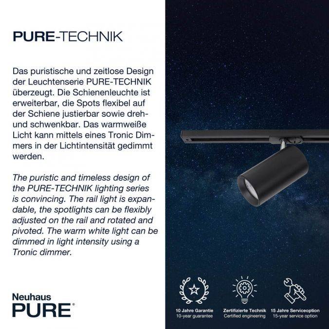 Paul Neuhaus Paul Neuhaus PURE LED Schienenleuchte dimmbar erweiterbar schwarz drehbar im Angebot