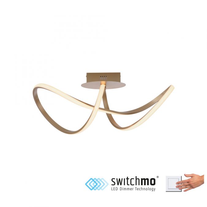 Paul Neuhaus LED-Deckenleuchte, messing-matt, dimmbar, IP20, Innenleuchte Blitzverkäufe