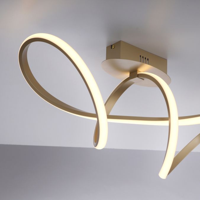 Paul Neuhaus LED-Deckenleuchte, messing-matt, dimmbar, IP20, Innenleuchte Blitzverkäufe