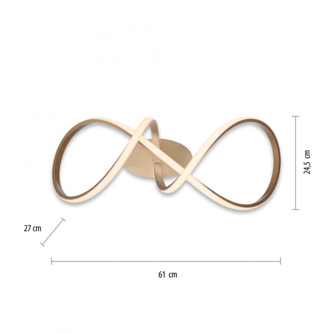 Paul Neuhaus LED-Deckenleuchte, messing-matt, dimmbar, IP20, Innenleuchte Blitzverkäufe