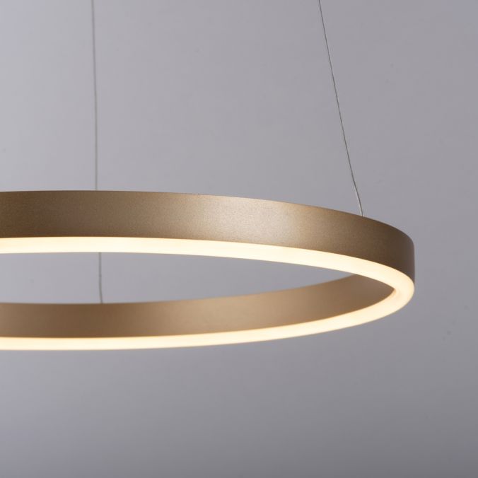 Paul Neuhaus LED Pendelleuchte messing matt rund Ø40cm dimmbar Switchmo warmweiß Kostenloser Versand