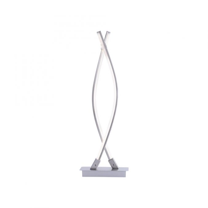 Paul Neuhaus LED-Tischleuchte, stahl, 2 geschwungene Leuchtarme, inkl. Schnurschalter