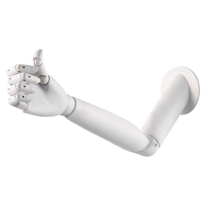 Paul Neuhaus Arm-Lampe, Wand-Halterung, Holz, weiß Begrenztes Angebot