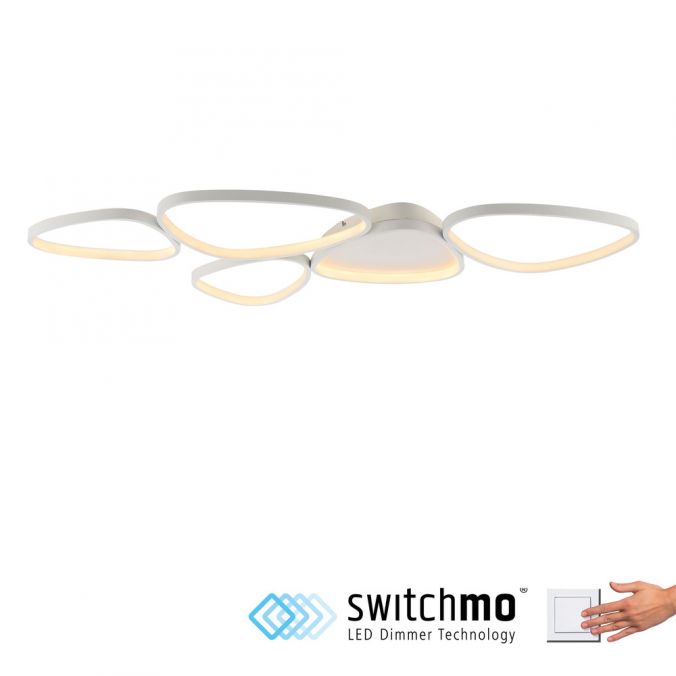 Paul Neuhaus LED Deckenleuchte weiß dimmbar in 3 Stufen Memoryfunktion Wohnzimmer