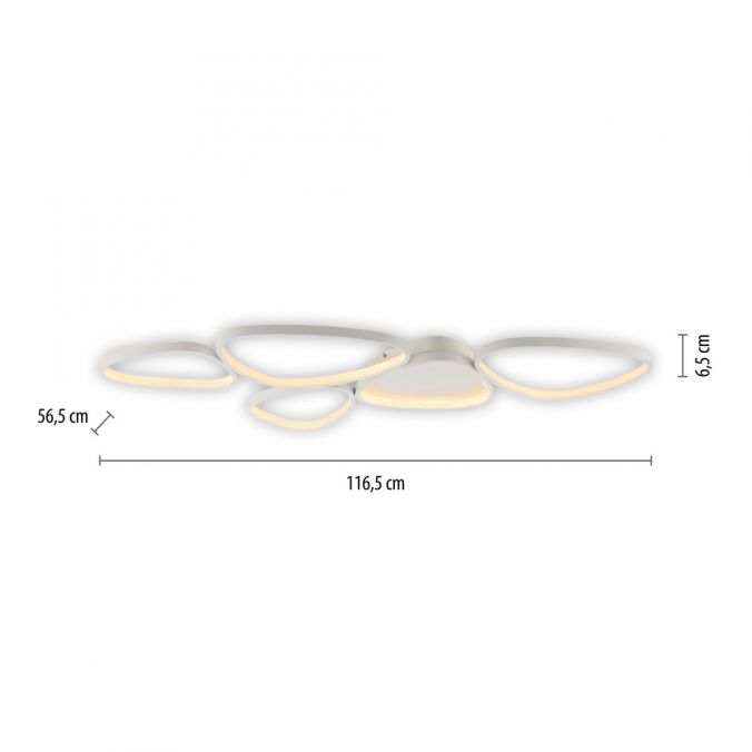Paul Neuhaus LED Deckenleuchte weiß dimmbar in 3 Stufen Memoryfunktion Wohnzimmer Exklusivangebot