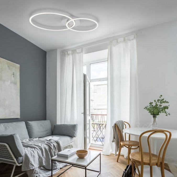 Paul Neuhaus LED Deckenleuchte, ringförmig, warmweiß, dimmbar, 2 flammig, filigran Lagerräumung