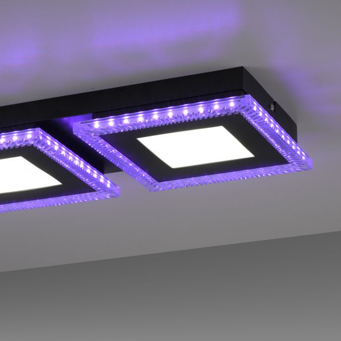 Paul Neuhaus LED Deckenleuchte schwarz RGB Memoryfunktion CCT dimmbar steuerbar Top Angebot