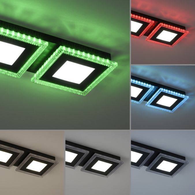 Paul Neuhaus LED Deckenleuchte schwarz RGB Memoryfunktion CCT dimmbar steuerbar Top Angebot