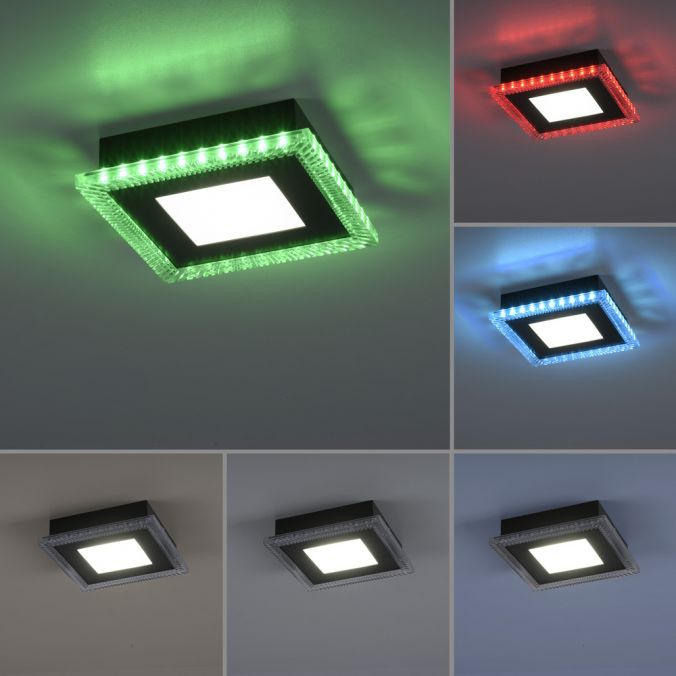 Paul Neuhaus LED Deckenleuchte schwarz RGB Farbmodus CCT dimmbar steuerbar Neueste Mode