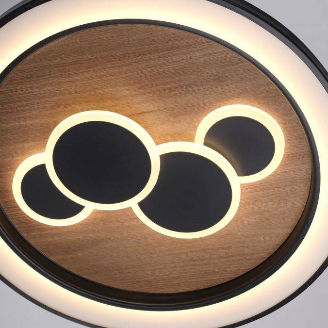 Paul Neuhaus LED Deckenleuchte rund Holz Natur Eiche Serienschaltung steuerbar Neuheiten