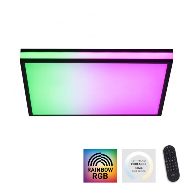 Paul Neuhaus LED Deckenleuchte 45x45 schwarz quadratisch RGB Dreamcolor dimmbar Panel Räumungsverkauf