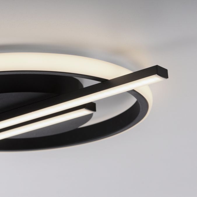 Paul Neuhaus LED Deckenleuchte schwarz modernes Design SimplyDim Memoryfunktion Sonderangebote