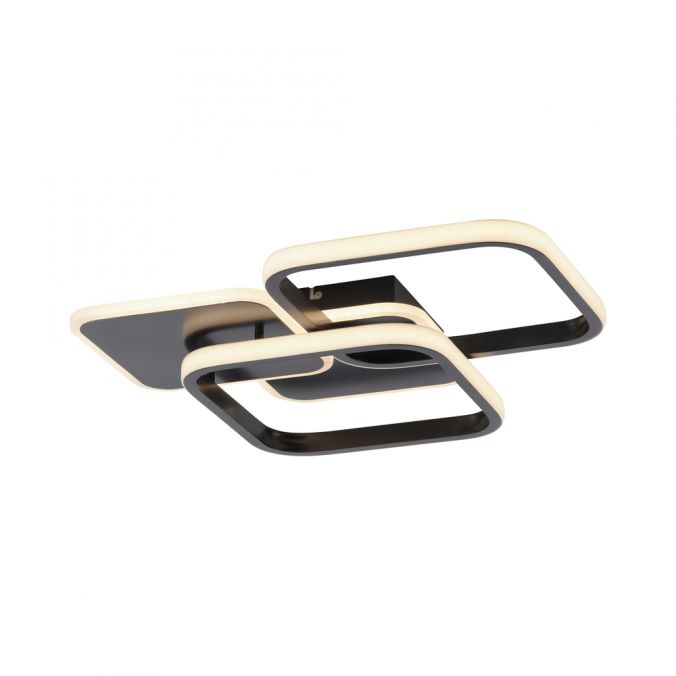 Paul Neuhaus LED Deckenleuchte eckig schwarz warmweiß modern Wochenangebot