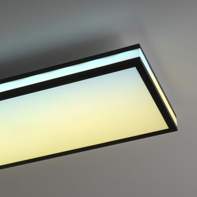 Paul Neuhaus LED Deckenleuchte 100x25cm schwarz rechteckig RGB Dreamcolor dimmbar Panel JETZT KAUFEN