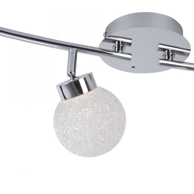 Paul Neuhaus LED Deckenleuchte, 4-flammig, chrom, Strahlerleiste, dimmbar, Fernbedienung Nur für heute