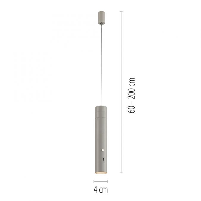 Paul Neuhaus LED Pendelleuchte greige höhenverstellbar magnetischer Kopf Akku Nur noch ein Tag übrig