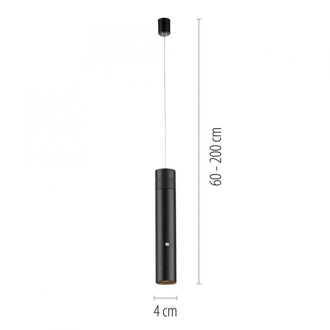 Paul Neuhaus LED Pendelleuchte schwarz höhenverstellbar magnetischer Kopf Akku Super Rabatt