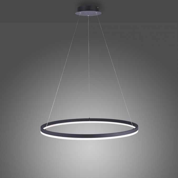 Paul Neuhaus LED Pendelleuchte, rund, anthrazit, Ø 80cm, dimmbar, modern, warmweiß zollfrei