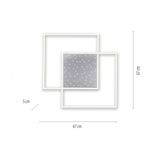 Paul Neuhaus LED-Deckenleuchte, stahlfarben, Fernbdienung, dimmbar, CCT 50% Rabatt für begrenzte Zeit