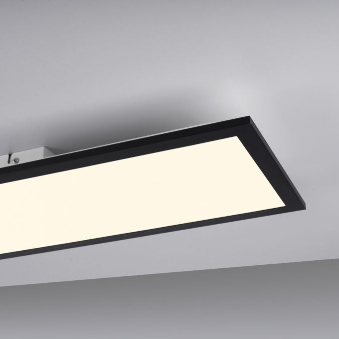 Paul Neuhaus LED Deckenleuchte schwarz rechteckig 80x25cm flach warmweiß energiesparend Verkauf