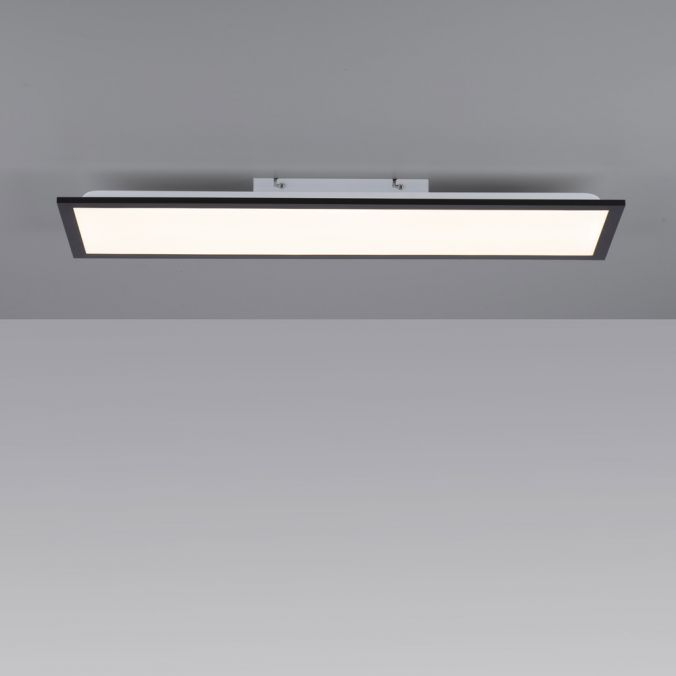 Paul Neuhaus LED Deckenleuchte schwarz rechteckig 80x25cm flach warmweiß energiesparend Verkauf