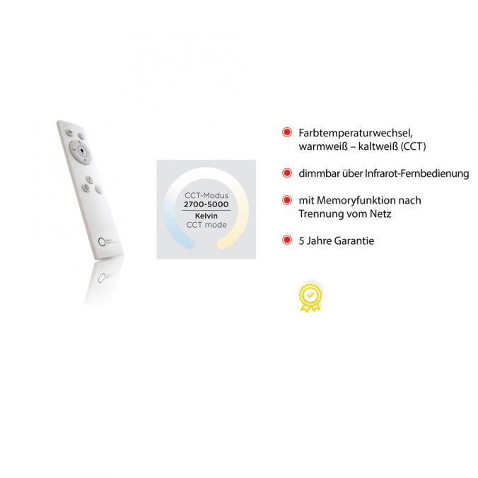 Paul Neuhaus LED Panel weiß, 45x45, dimmbar, Farbtemperatursteuerung, rahmenlos Fabrikverkauf