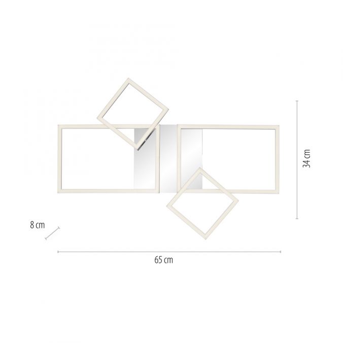 Paul Neuhaus LED Deckenleuchte, stahlfarben, modern, warmweiß, Design Limitierter Zeitrabatt