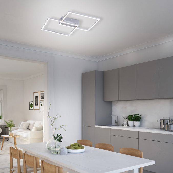 Paul Neuhaus LED-Deckenleuchte, 75,5x56,2cm, CCT-Farbmanagement, Fernbedienung, Memory Funktion Günstig kaufen