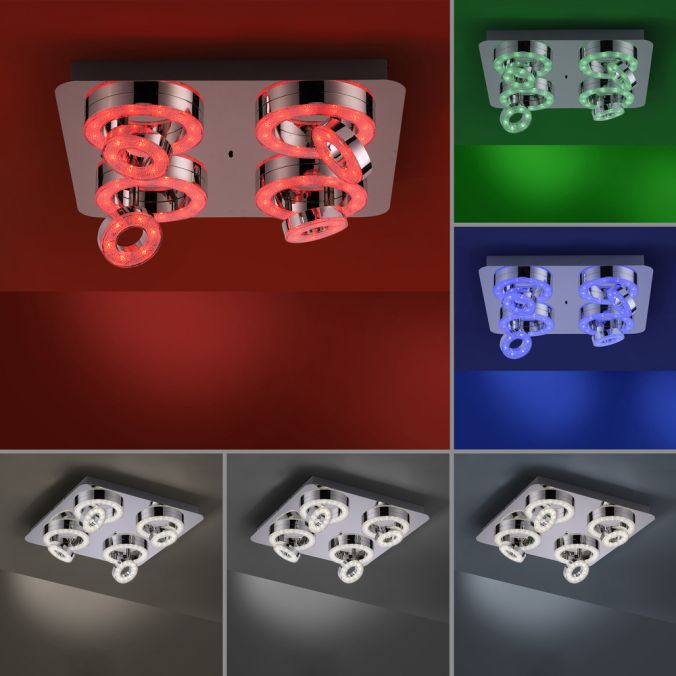 Paul Neuhaus LED-Deckenleuchte, Smart-Home, Lichtfarbsteuerung, Farbwechsel, dimmbar Exklusivangebot