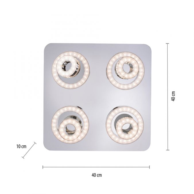 Paul Neuhaus LED-Deckenleuchte, Smart-Home, Lichtfarbsteuerung, Farbwechsel, dimmbar Exklusivangebot
