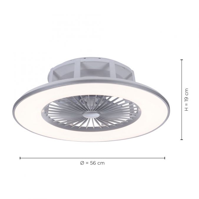Paul Neuhaus LED-Deckenventilator, Fernbedienung, CCT, Ventilator, Timer, Geschwindigkeit einstellbar Preisnachlass