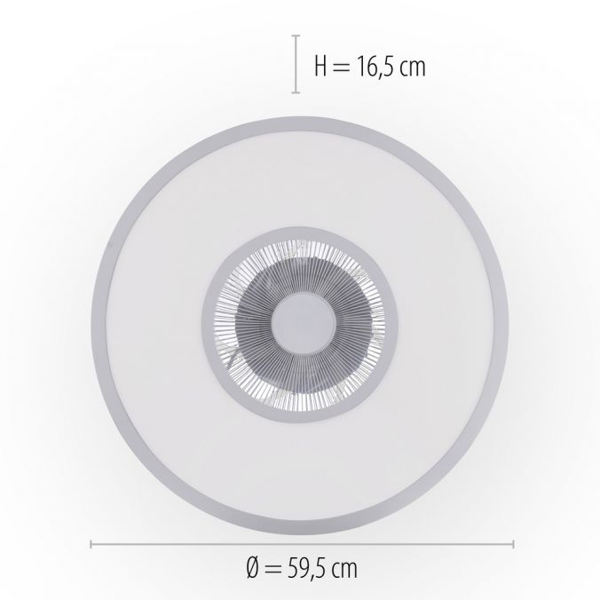 Paul Neuhaus LED Deckenleuchte Ventilator mit Timer rund weiß dimmbar CCT Black Friday