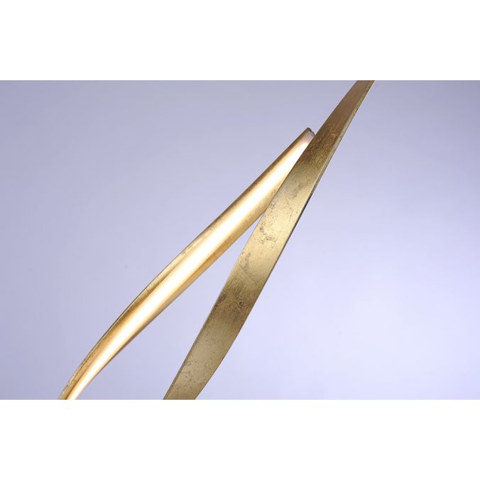Paul Neuhaus LED Stehleuchte goldfarbig geschwungene Leuchtarme warmweiß Schnurdimmer Top Angebot