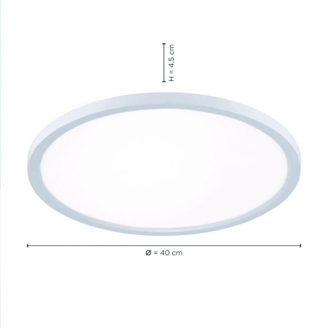 Paul Neuhaus LED Panel, rund, 40cm, weiß, Lichtfarbsteuerung, Funk-Fernbedienung Neueste Mode